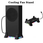 For XBOX Series S Console Base Cooling Fan Built-in LED Light Strip
