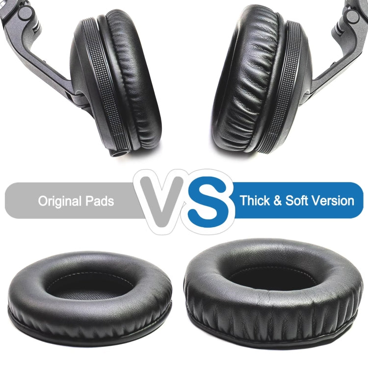 1pair Headphone Leather Sponge Cover Earmuffs For Pioneer HDJ-X5 / HDJ-X7 / HDJ-X10