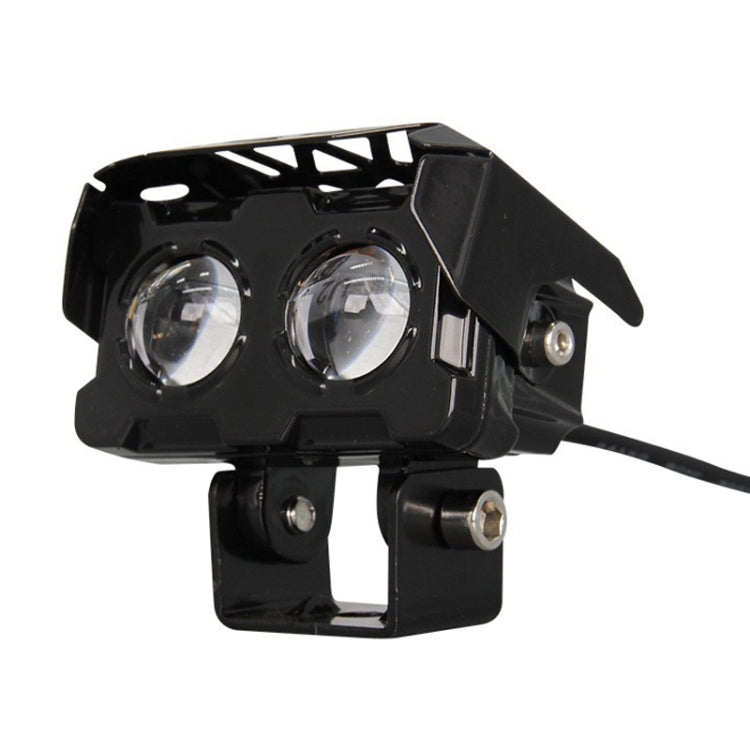 Motorcycle Spotlight High Bright Two Color Modified External Waterproof LED Lens Headlight — 12W