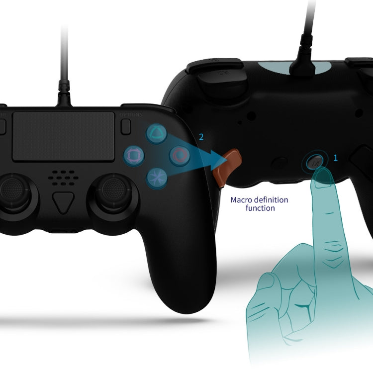 For PS5 / PS5 Slim / PC Wired Controller with Macro Programming Six-axis Gyro — view 7