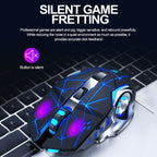 T-WOLF Q13 2.4GHz 6-keys RGB Colorful Light Gaming Wireless Mouse