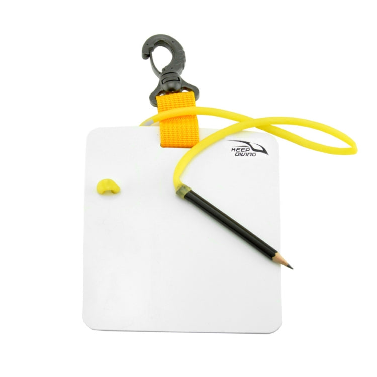 KEEP DIVING Underwater Record Writing Tablet For Scuba Diving — Black Small