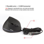 ZELOTES T20 6-Keys Vertical Grip Ergonomic Laptop Wired Mouse