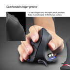 ZELOTES T20 6-Keys Vertical Grip Ergonomic Laptop Wired Mouse