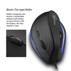 ZELOTES T20 6-Keys Vertical Grip Ergonomic Laptop Wired Mouse