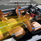 12V Car Heater 360 Adjustable Defogging Defrosting Heating Fan Heating Cooling Function Windscreen Defroster Demister