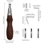 7 In 1 Leather Edge Presser Groove Cutter Edge Trimmer — view 3