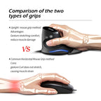 ZELOTES T30 6-keys Vertical Grip Detachable Ergonomic Wired Mouse