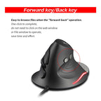 ZELOTES T30 6-keys Vertical Grip Detachable Ergonomic Wired Mouse