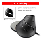 ZELOTES T30 6-keys Vertical Grip Detachable Ergonomic Wired Mouse