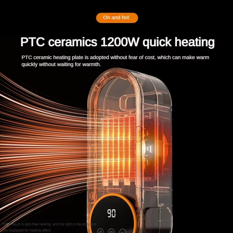 E68 1200W PTC Ceramic Heating Desktop Heater Smart Electric Heater