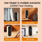 E68S 1200W PTC Ceramic Heating Desktop Smart Electric Heater