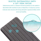 2pcs /Set Absorbent Diatomite Coaster Rectangular Recessed Quick-Drying Stone Sink Toiletries Placemat — view 6