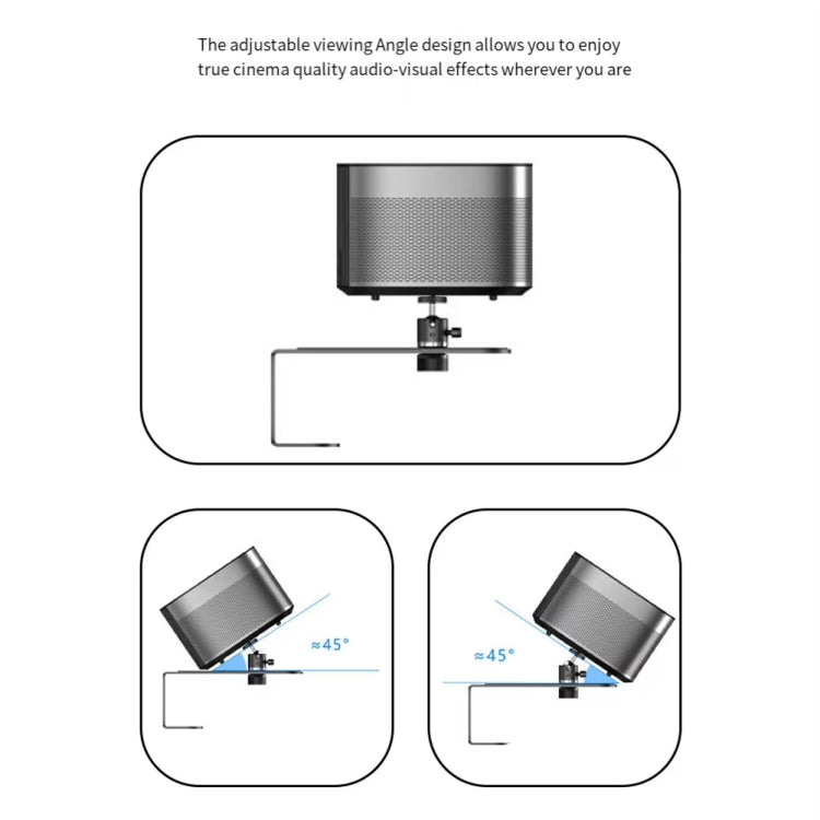 Metal Telescopic Adjustable PTZ Projector Wall Mount Bracket — view 2