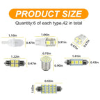 42pcs/Set Car Interior Reading LED Light Combination Set