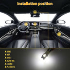 42pcs/Set Car Interior Reading LED Light Combination Set