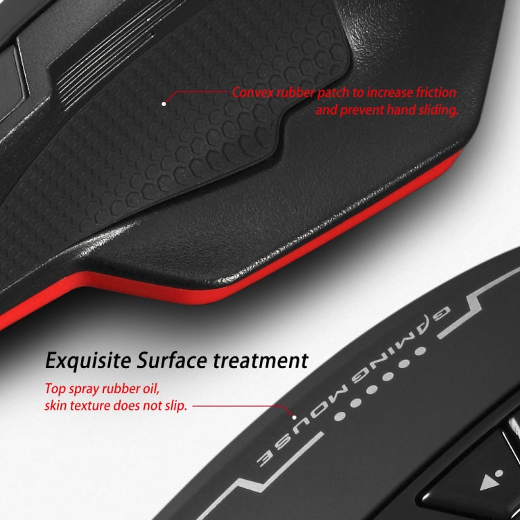 ZELOTES C8 8-buttons Ergonomic Game Programming Custom Wired Mouse