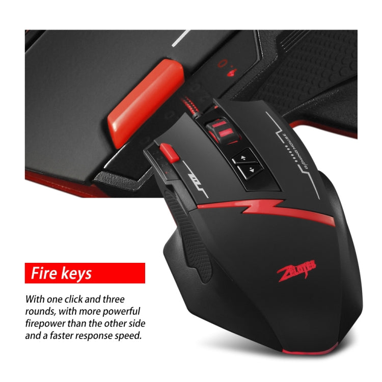 ZELOTES C8 8-buttons Ergonomic Game Programming Custom Wired Mouse
