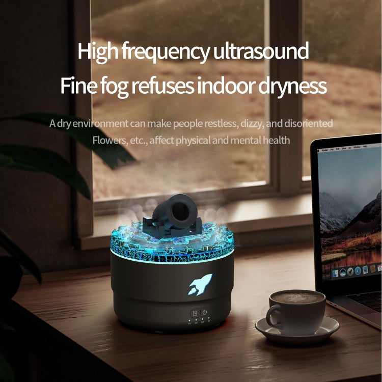 Turret Shape Aromatherapy Humidifier With 3-speed Timer 7-color Atmosphere Light — view 9