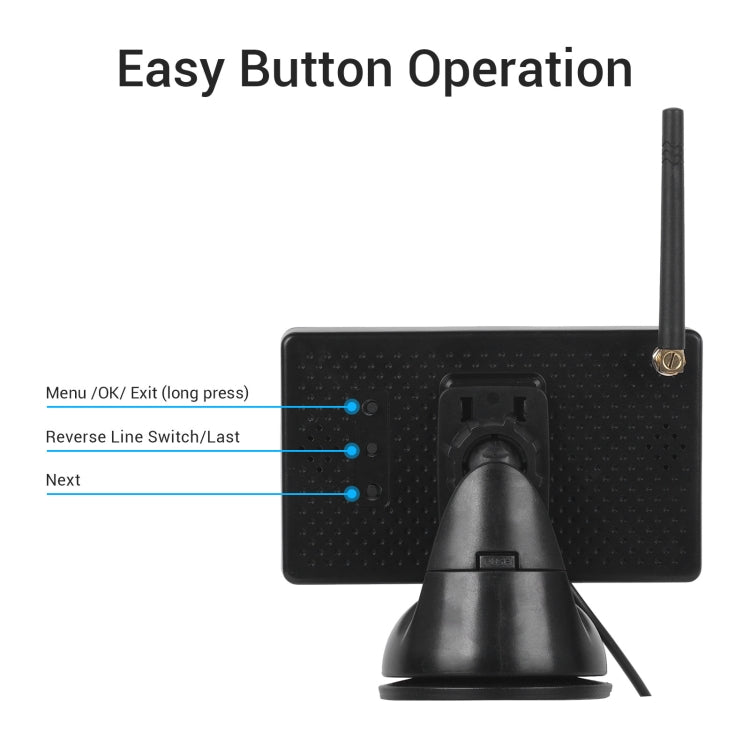 4.3-inch Car Reversing Camera & Monitor Set Rear View Dash Cam