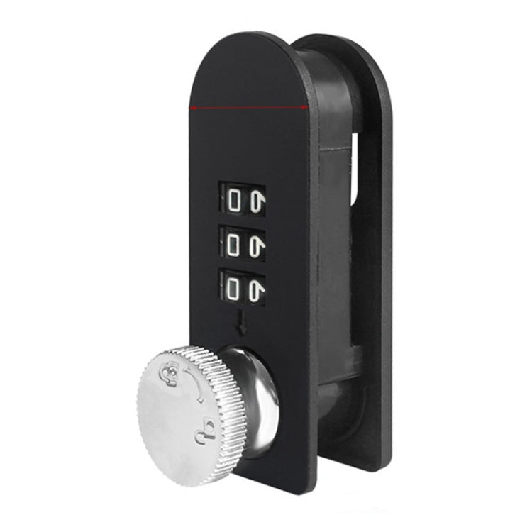 Home Drawer Locker Mechanical Dial And Quarter Turn Combination Lock — Left Turn