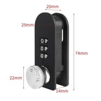 Home Drawer Locker Mechanical Dial And Quarter Turn Combination Lock — view 4