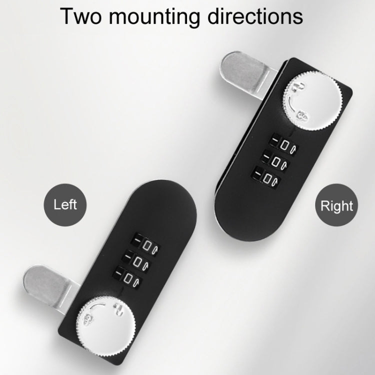 Home Drawer Locker Mechanical Dial And Quarter Turn Combination Lock — view 8