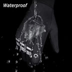 Kyncilor Velvet Warm Cycling Gloves Reflective Touch Screen Ski Water-repellent Elastic Gloves