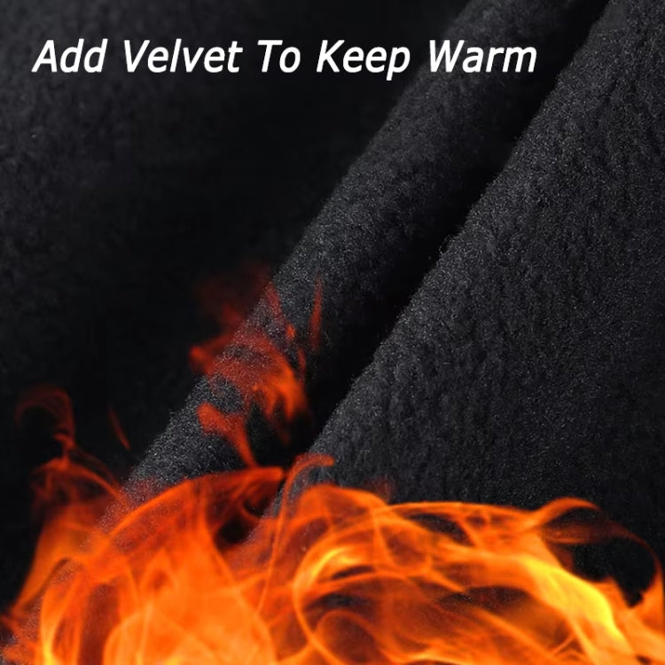 Kyncilor Velvet Warm Cycling Gloves Reflective Touch Screen Ski Water-repellent Elastic Gloves