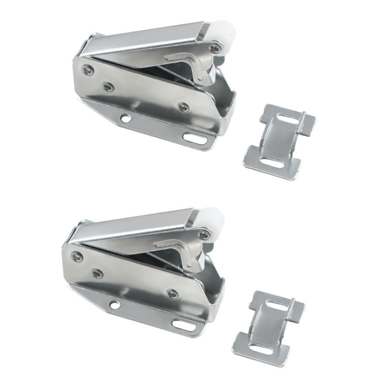 2pcs Household Thickened Closet Cabinet Door Latch — V-Nose Lock Rebounder