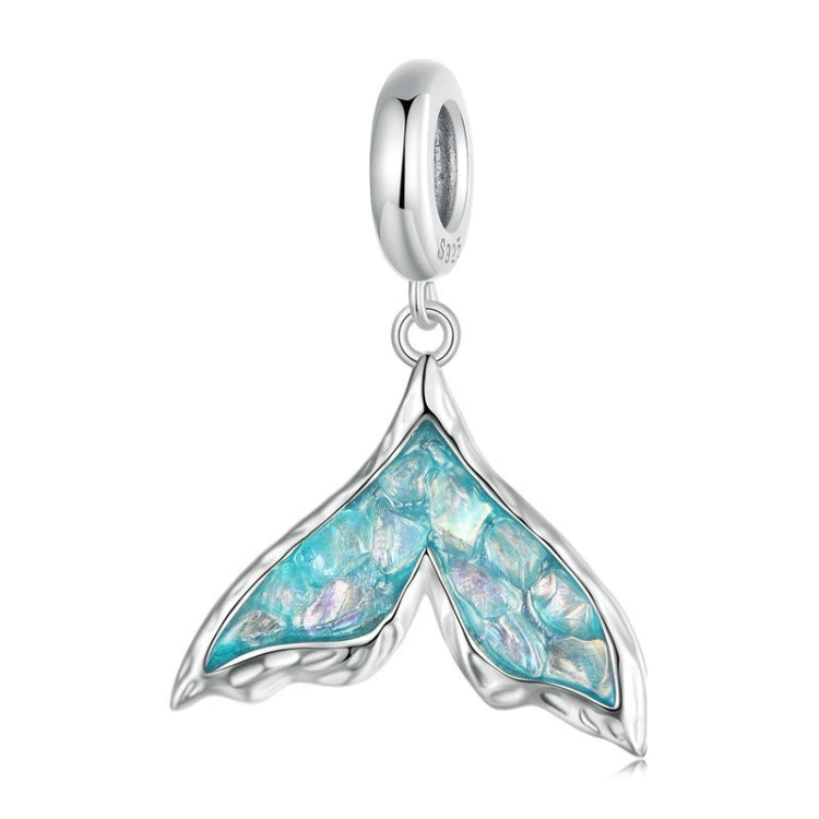 S925 Sterling Silver Ocean Fantasy Fishtail DIY Pendant Beads