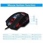 ZELOTES C12 12-buttons Ergonomic Programming Custom Gaming Wired Mouse