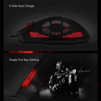 ZELOTES C12 12-buttons Ergonomic Programming Custom Gaming Wired Mouse