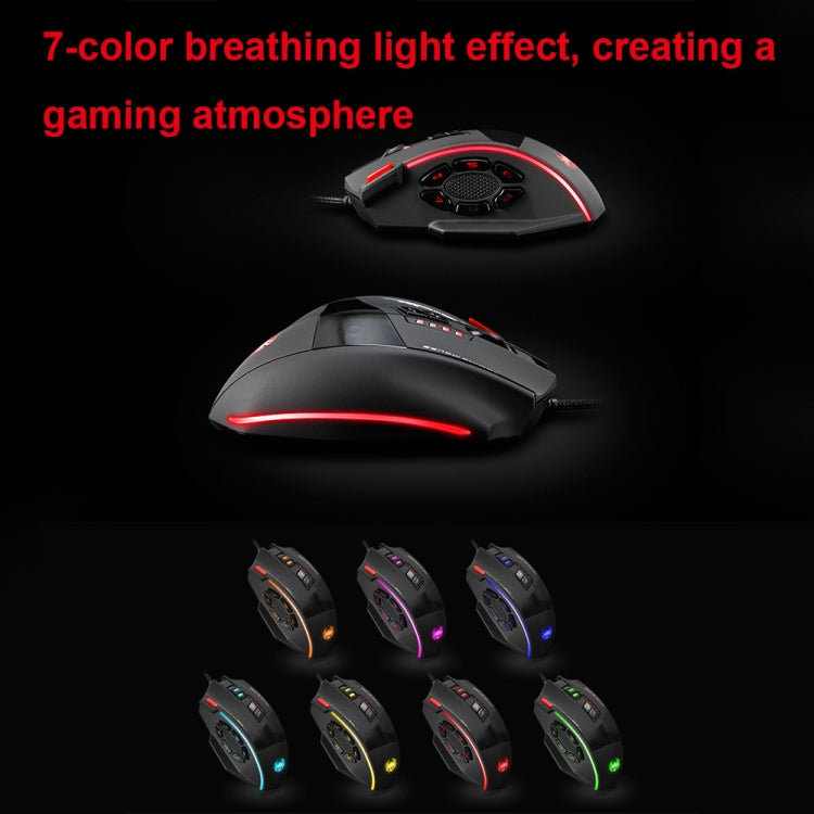 ZELOTES C19 12-Keys Ergonomic Programming Custom Wired Mouse