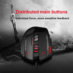 ZELOTES C19 12-Keys Ergonomic Programming Custom Wired Mouse