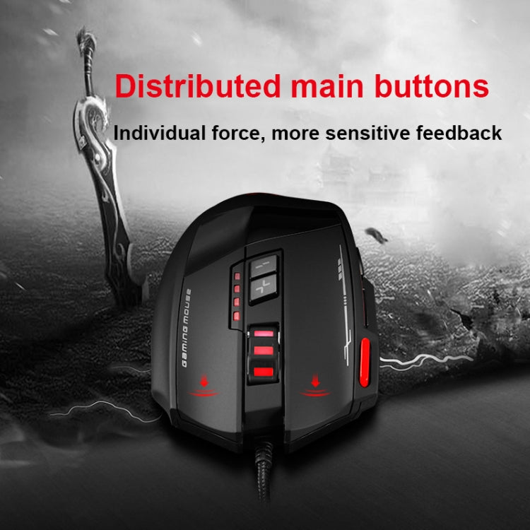 ZELOTES C19 12-Keys Ergonomic Programming Custom Wired Mouse