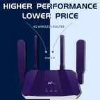 4G WiFi6 SIM Card CPE Wireless Router, EU Plug