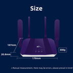 4G WiFi6 SIM Card CPE Wireless Router, EU Plug