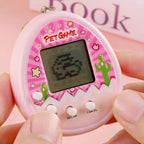 Electronic Pet Game Toy Feed Genie Nostalgic Virtual Cyber Digital Game Keychain Toy For Kids
