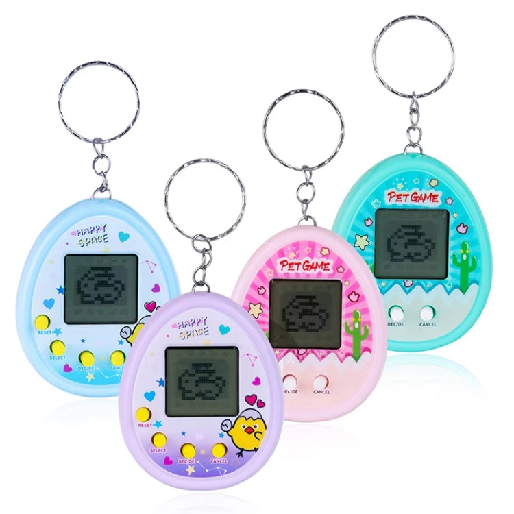 Electronic Pet Game Toy Feed Genie Nostalgic Virtual Cyber Digital Game Keychain Toy For Kids