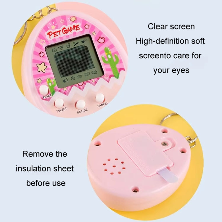 Electronic Pet Game Toy Feed Genie Nostalgic Virtual Cyber Digital Game Keychain Toy For Kids