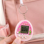 Electronic Pet Game Toy Feed Genie Nostalgic Virtual Cyber Digital Game Keychain Toy For Kids