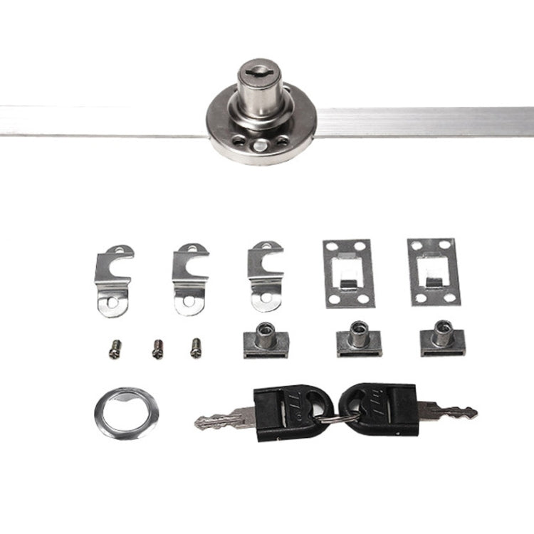 Home Office Desk Drawer Triple Connect File Cabinet Lock — Front White