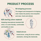 S925 Sterling Silver Gingerbread Man Candy Pendant Jewelry Beads — view 3