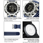 SANDA Outdoor Sports Watch Simple Multifunction Electronic Watch — view 5