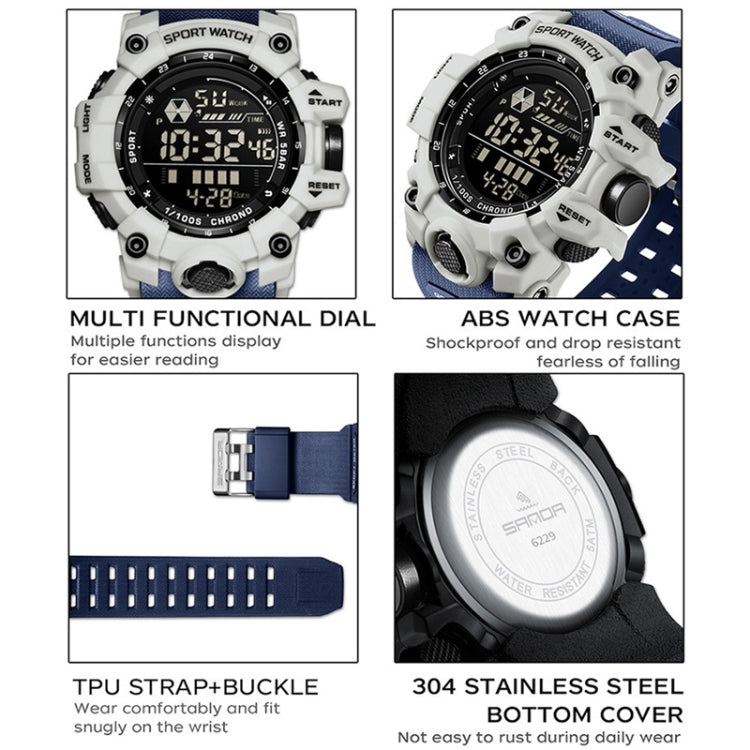 SANDA Outdoor Sports Watch Simple Multifunction Electronic Watch — view 5