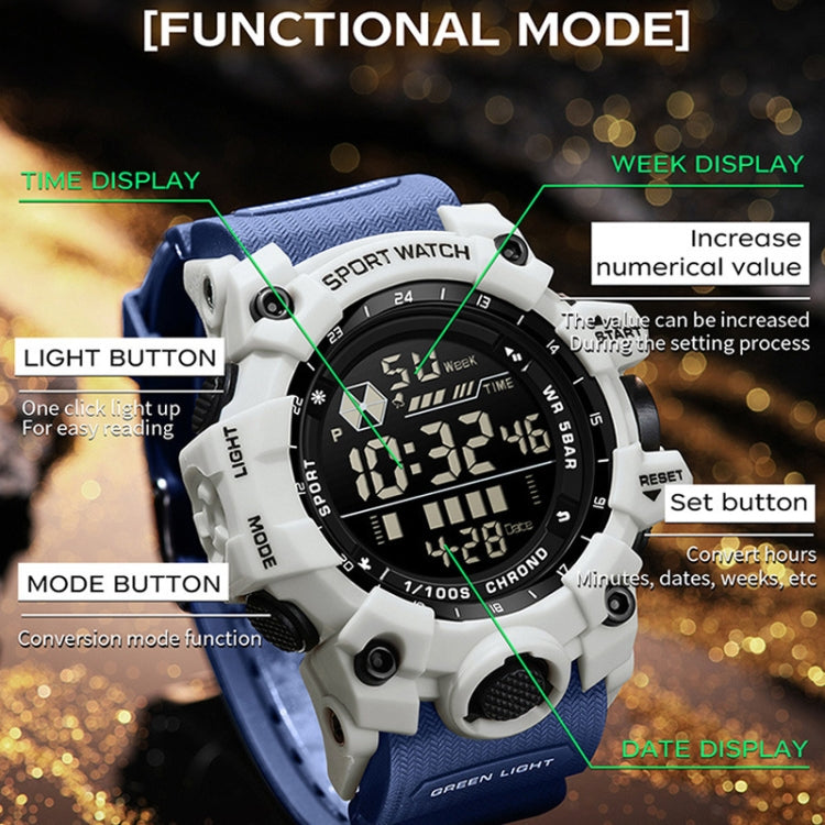 SANDA Outdoor Sports Watch Simple Multifunction Electronic Watch — view 6