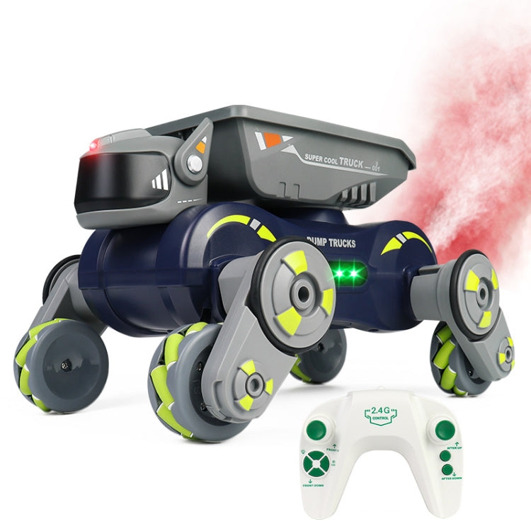 Eight Wheel Stunt Robot Dog Smart Gesture Sensor RC Kids Toy Car With Lights Music Spray Car