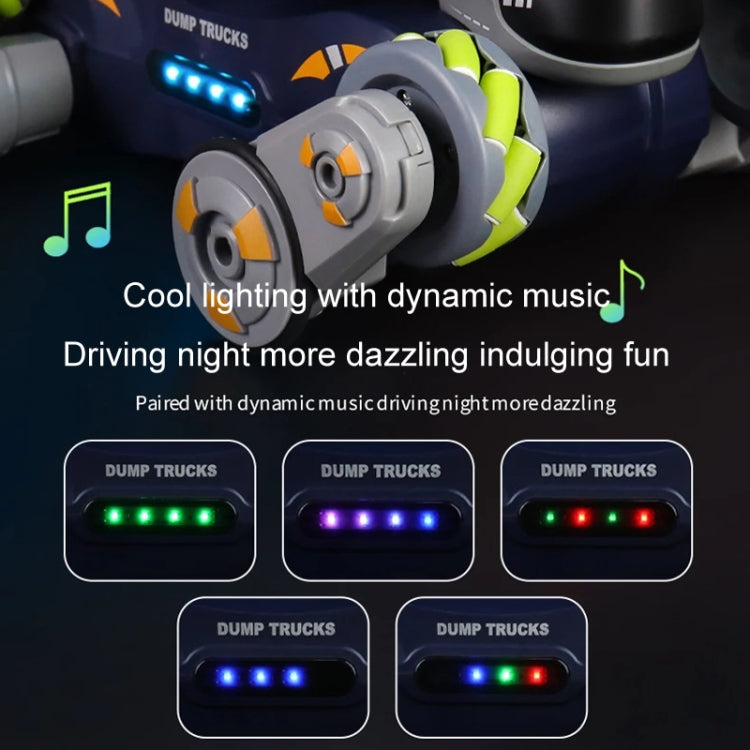 Eight Wheel Stunt Robot Dog Smart Gesture Sensor RC Kids Toy Car With Lights Music Spray Car