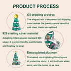 S925 Sterling Silver Christmas Tree House Bracelet Beads Jewelry Beads — view 4